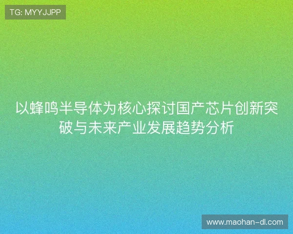 以蜂鸣半导体为核心探讨国产芯片创新突破与未来产业发展趋势分析 以蜂鸣半导体为核心探讨国产芯片创新突破与未来产业发展趋势分析
